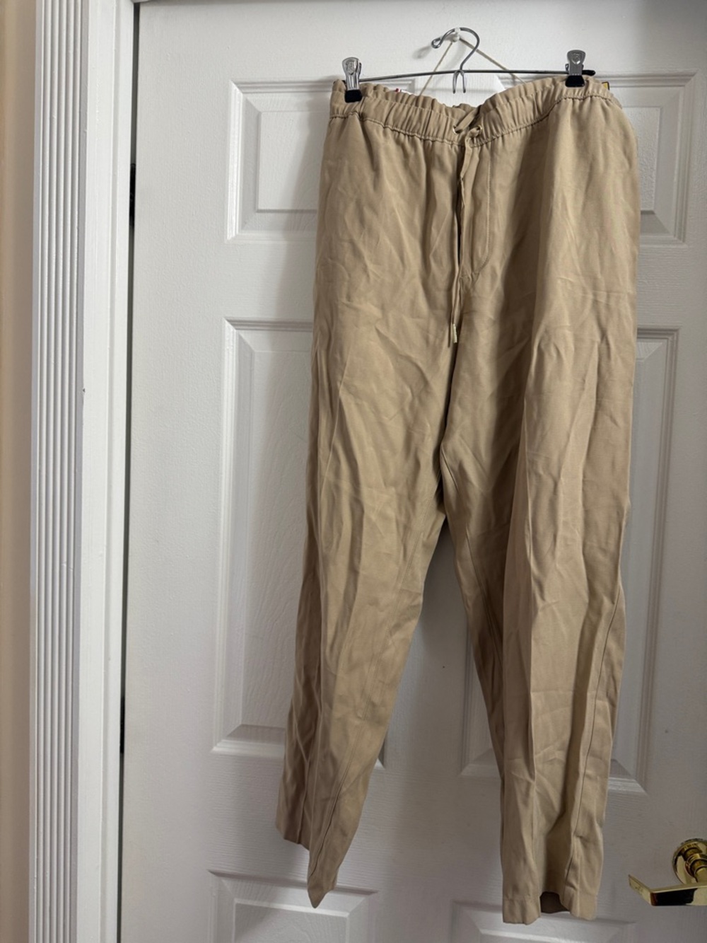 Tommy Hilfiger Tan Drawstring Track Pants